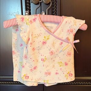 American Girl Bitty Baby Floral Kimono Top and Bottoms